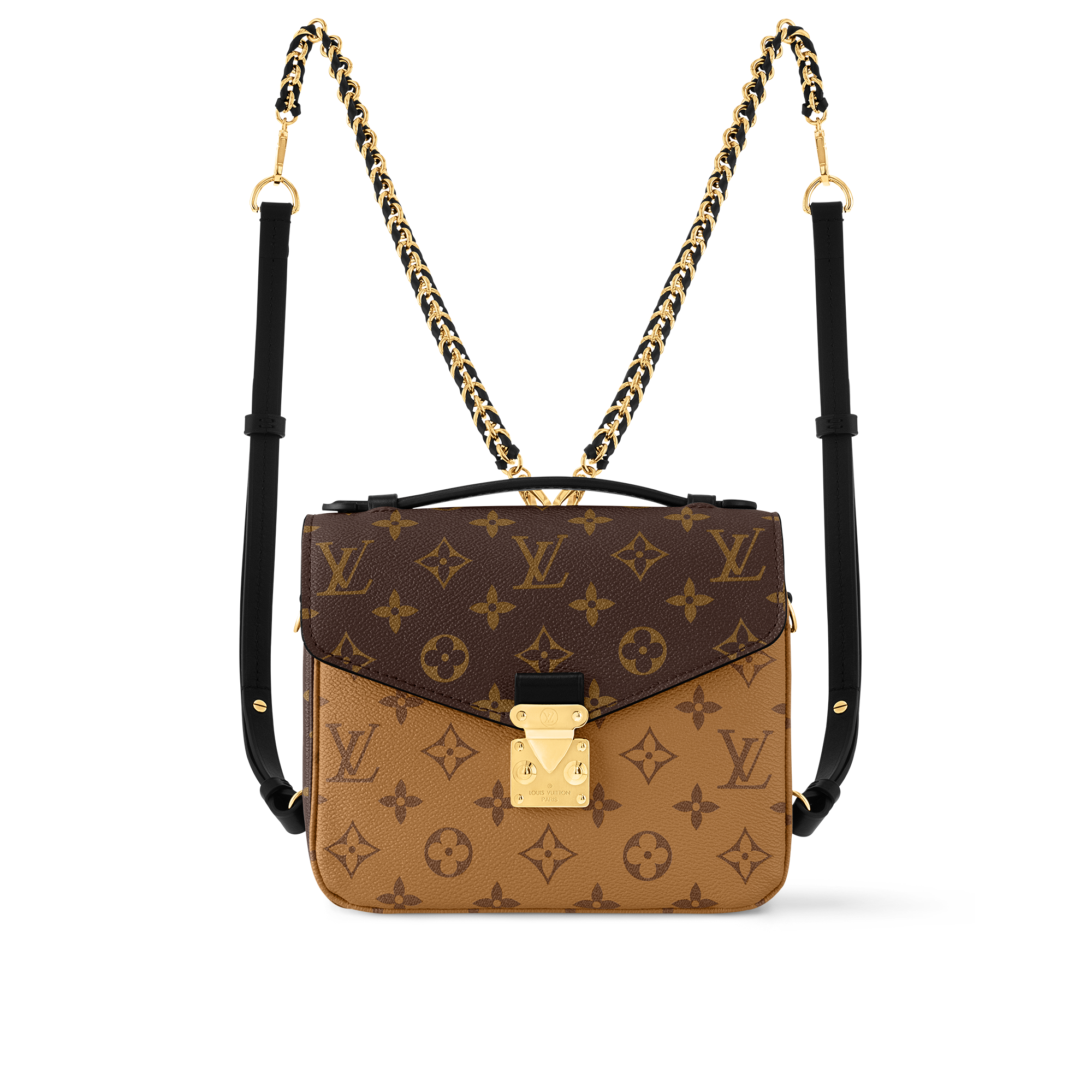 Fashion gold louis vuitton purse